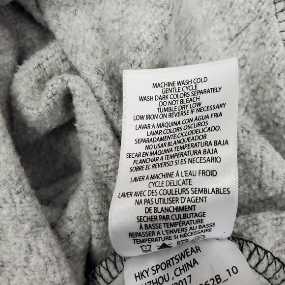 FCB Barcelona Sweatshirt Soccer Long Sleeve Hoodie Lined Mens Size M Medium Grey - Picture 9 of 11